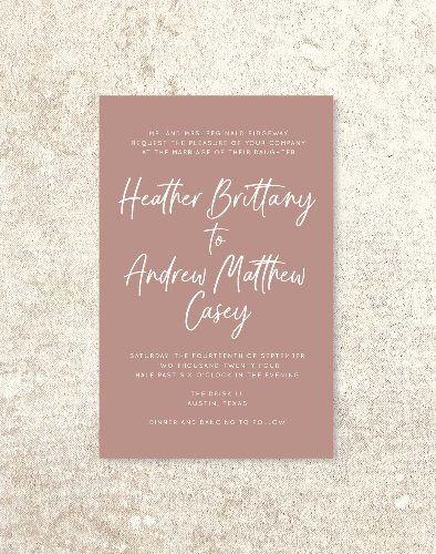 The Heather Invitation